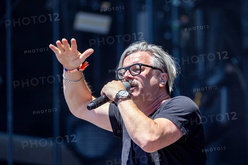 Adenau, Germany, 9 June 2024: H-Blockx (Henning Wehland, singer) play at Rock am Ring. The festival takes place at the Nürburgring race track near the town of Adenau from 7 to 9 June 2024, Europe