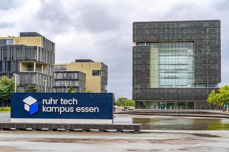 Site of the ruhr tech campus essen, formerly known as thyssenkrupp Quartier, corporate headquarters, Essen North Rhine-Westphalia, Germany, Europe