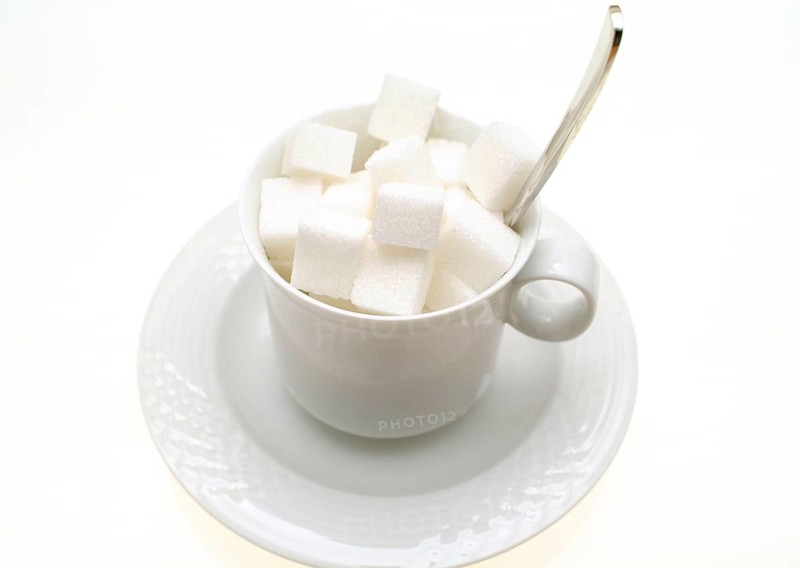Sugar cubes in a coffee cup, Vienna, Austria, Europe