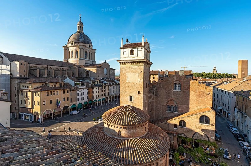 Piazza delle Erbe, Mantua, Mantova, Italy, Europe