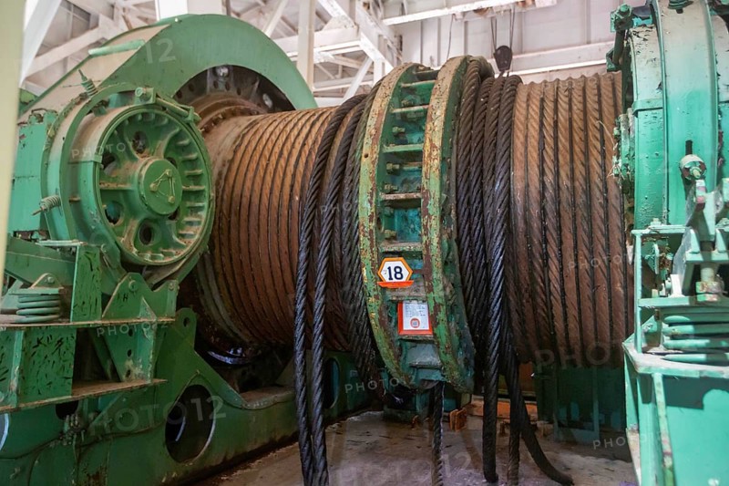 West Mineral, Kansas, The main hoist in Big Brutus, the world's largest electric shovel. The machine was built by Bucyrus-Erie for the Pittsburg and Midway coal mining company. It ran 24 hours a day from 1963 to 1974. It is now a tourist attraction