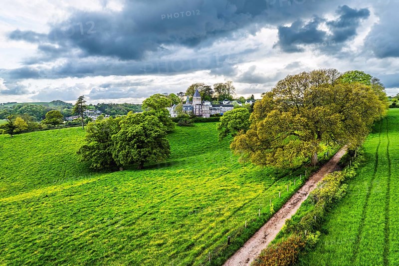 The Priory from a drone, Abbotskerswell Priory, Retirement Village, Abbotskerswell, Newton Abbot, The Priory, Retirement Village, Newton Abbot, Devon, England, United Kingdom, Europe
