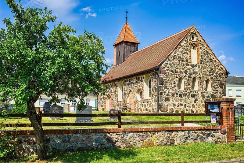 Garrey village church, Rabenstein Fläming, Brandenburg, Germany, Europe