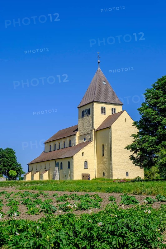 Parish Church of St George, UNESCO World Heritage Site, Oberzell, Reichenau Island on Lake Constance, Baden-Württemberg, Germany, Europe