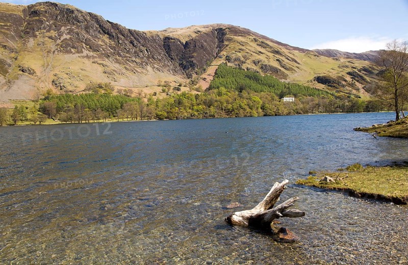 Landscape view of Lake Buttermere, Cumbria, England, UK