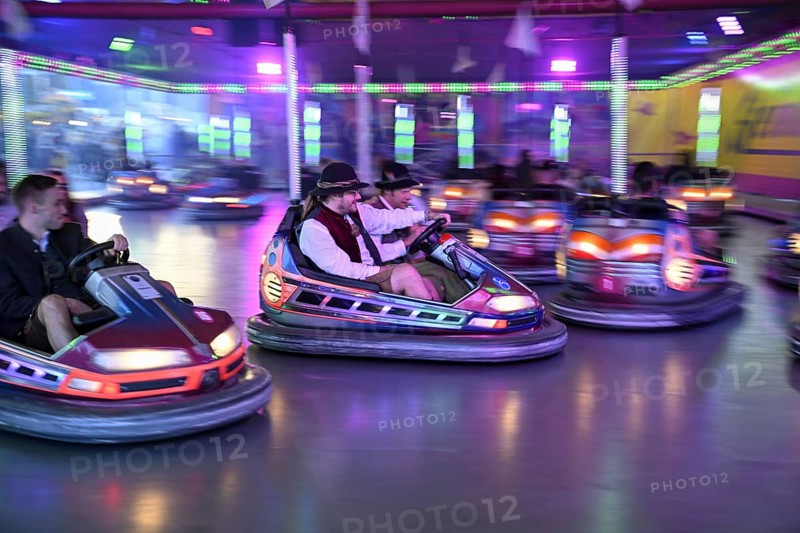 Bumper cars at the Oktoberfest, Munich, Bavaria, Germany, Europe
