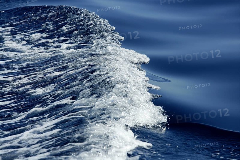 Blue water textures, waves foam, action, mediterranean sea