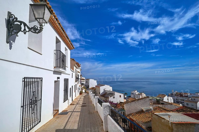 Altea white village in Alicante at Mediterranean Spain