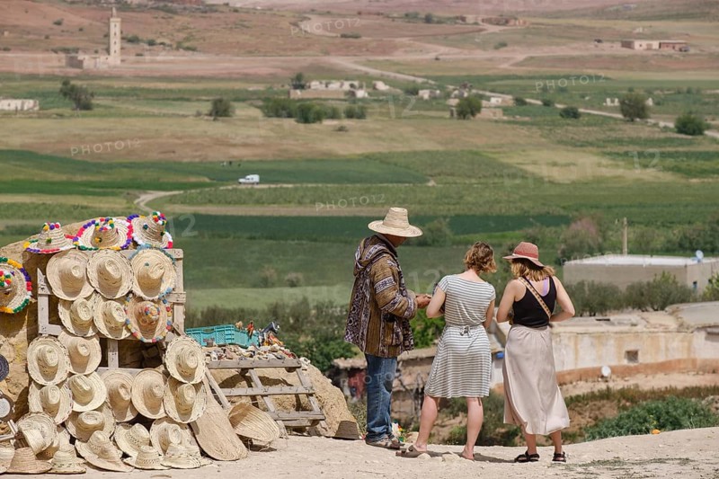 Hat seller, near Sidi Chahed Reservoir, Fes, morocco