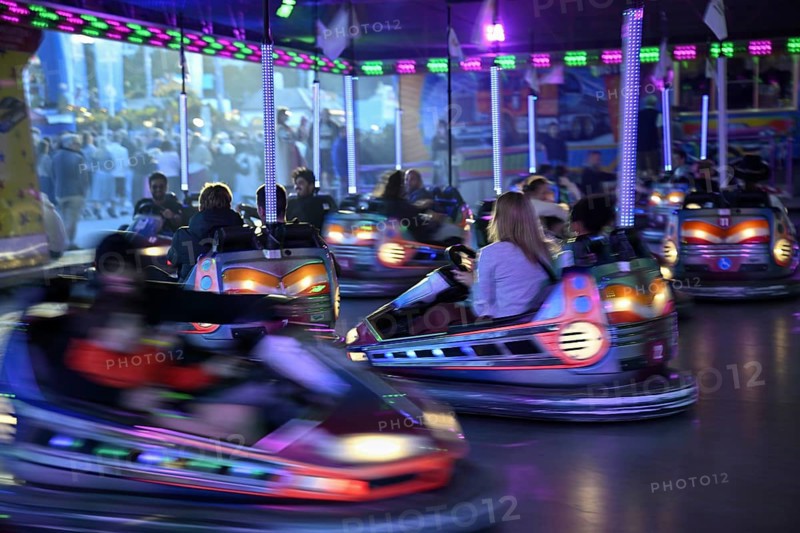 Bumper cars at the Oktoberfest, Munich, Bavaria, Germany, Europe