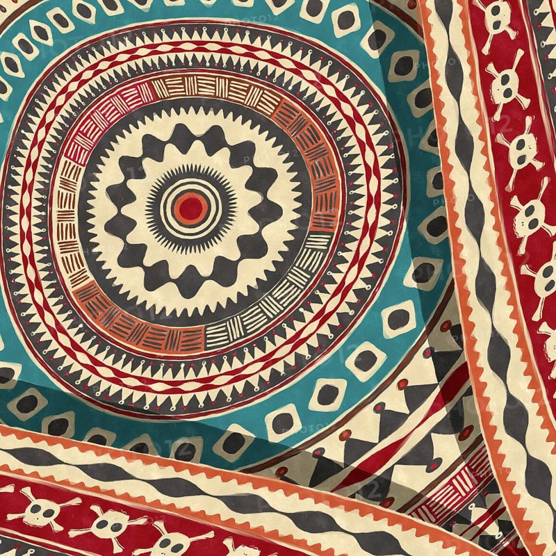 Ethnic art tribal style background. Texture art graphic print design, wallpaper.