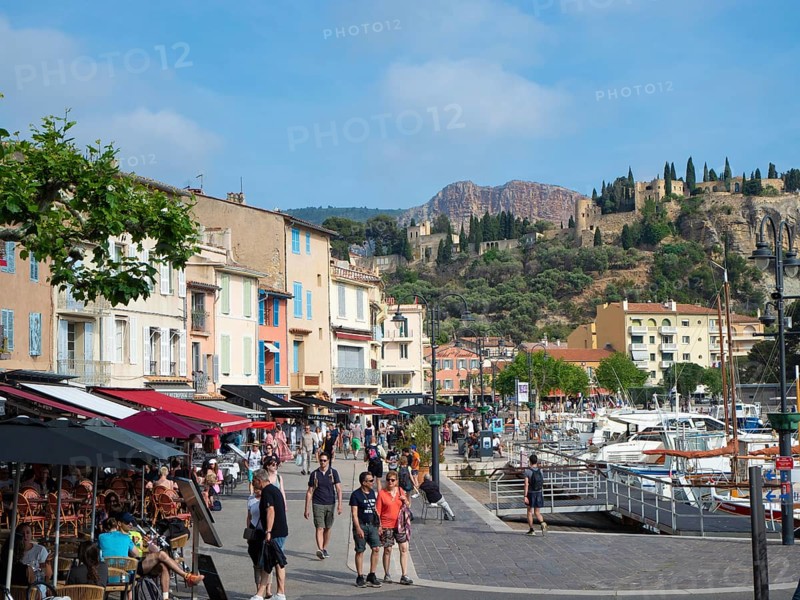 The beautiful village of Cassis, France, is a famous tourist attraction, with colourful historic facades situated at the old harbour, Europe