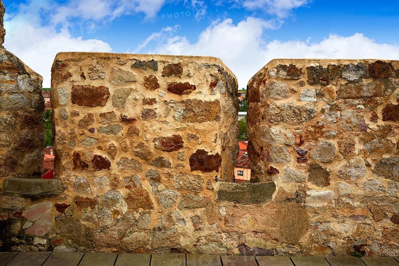 Zamora muralla fortress wall in Spain by Via de la Plata way to Santiago