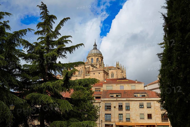 Salamanca Cathedral in Spain by the Via de la Plata way to Santiago