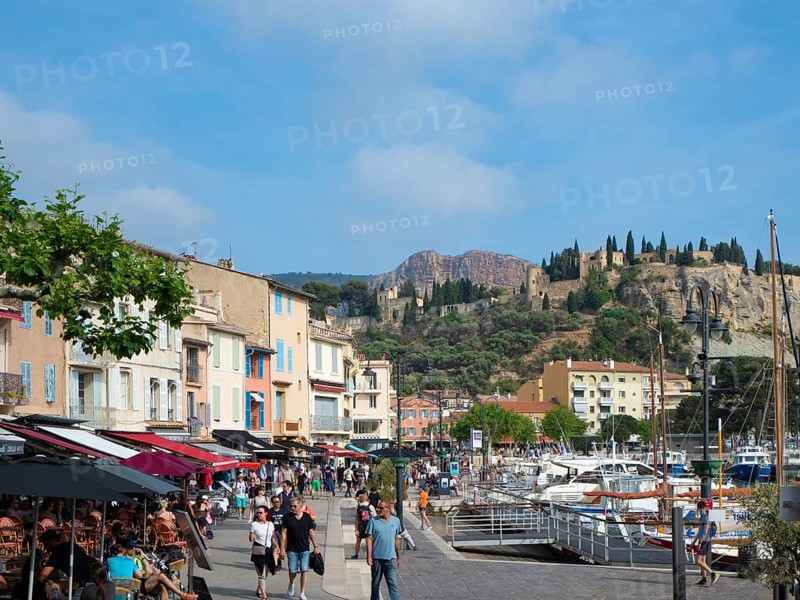 The beautiful village of Cassis, France, is a famous tourist attraction, with colourful historic facades situated at the old harbour, Europe