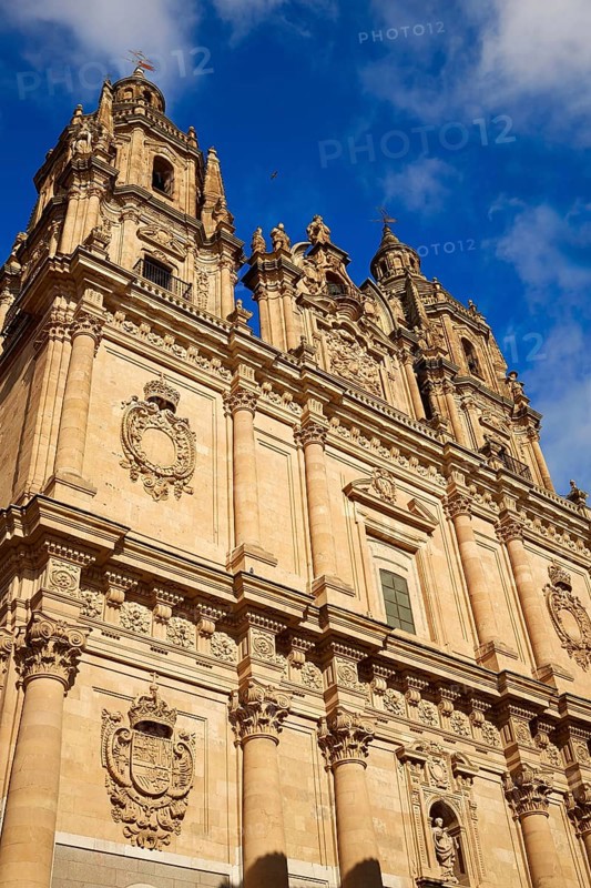Salamanca Clerecia church in Spain by the Via de la Plata way to Santiago