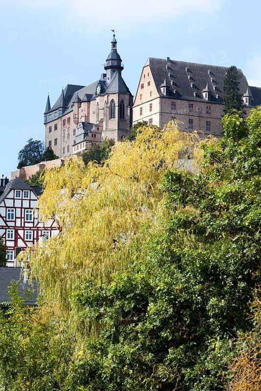 Marburg Castle, Landgrafenschloss, Marburg, Hesse, Germany, Europe, Marburger Schloss, Landgrafenschloss, Marburg, Hessen, Deutschland, Europa, Europe