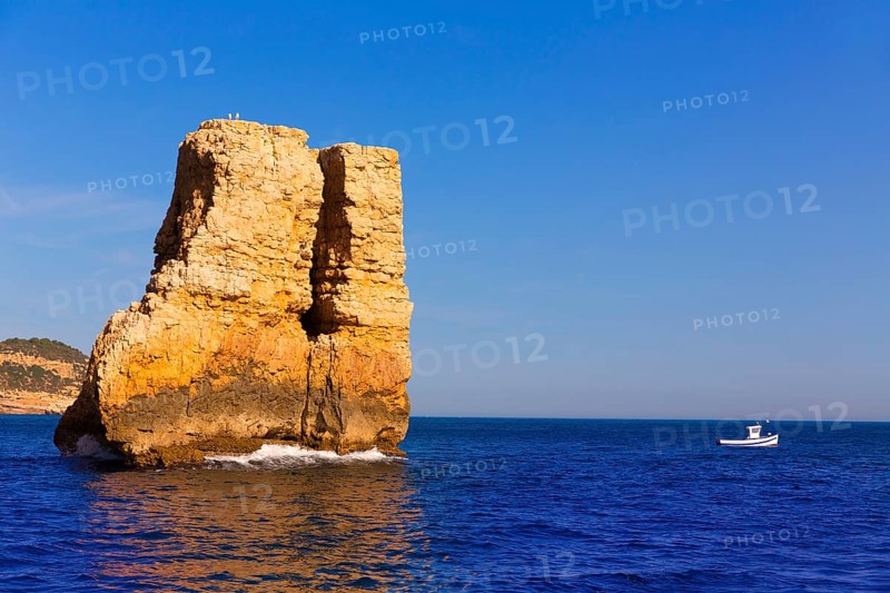 Javea Xabia Piedra la Nao in Mediterranean Alicante at Spain