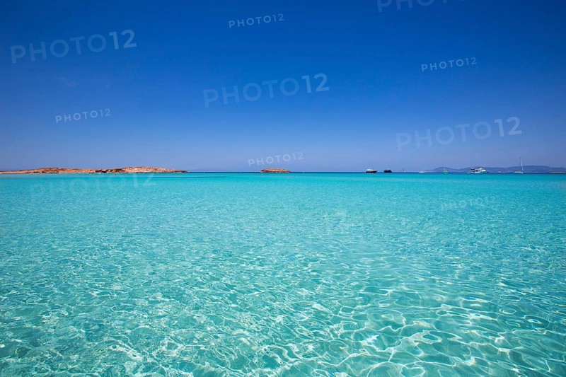 Illetes Illetas turquoise beach in Formentera Balearic Island