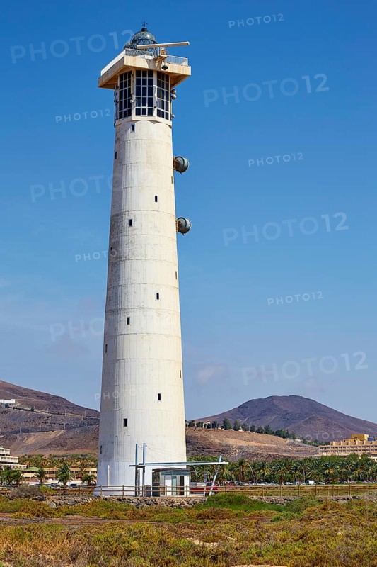 Morro Jable Matorral lighthouse Jandia in Pajara of Fuerteventura at Canary Islands