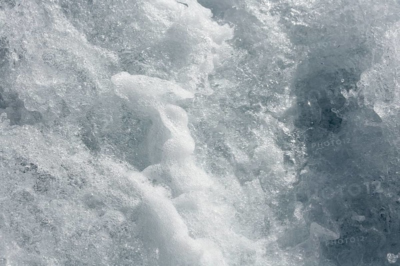 Blue water textures, waves foam, action, mediterranean sea
