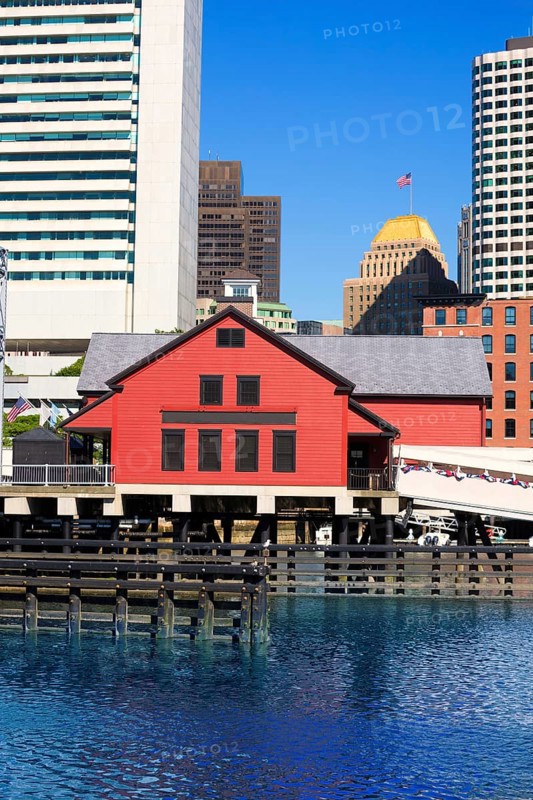Boston Tea Party in Massachusetts USA