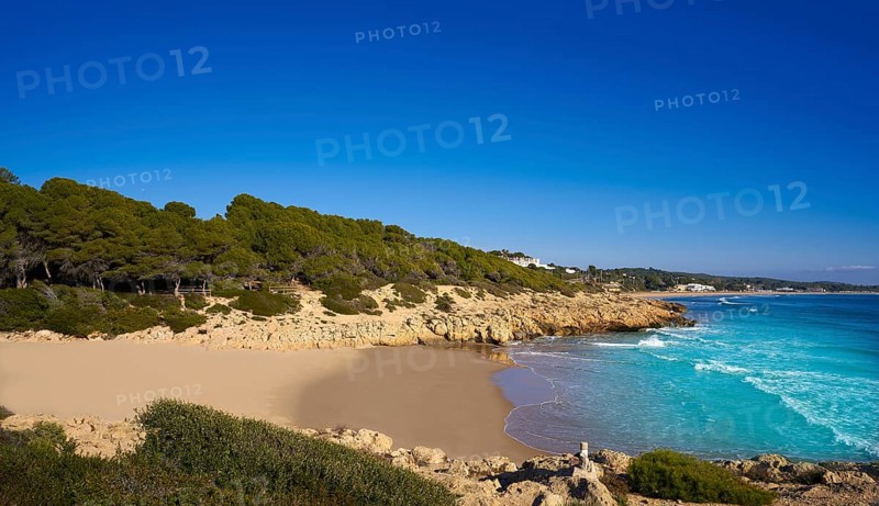Tarragona Platja Los Capellanes in Costa Dorada of Catalonia Capellans