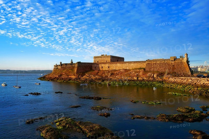 Castelo de San Anton in La Coruna of Galicia Spain