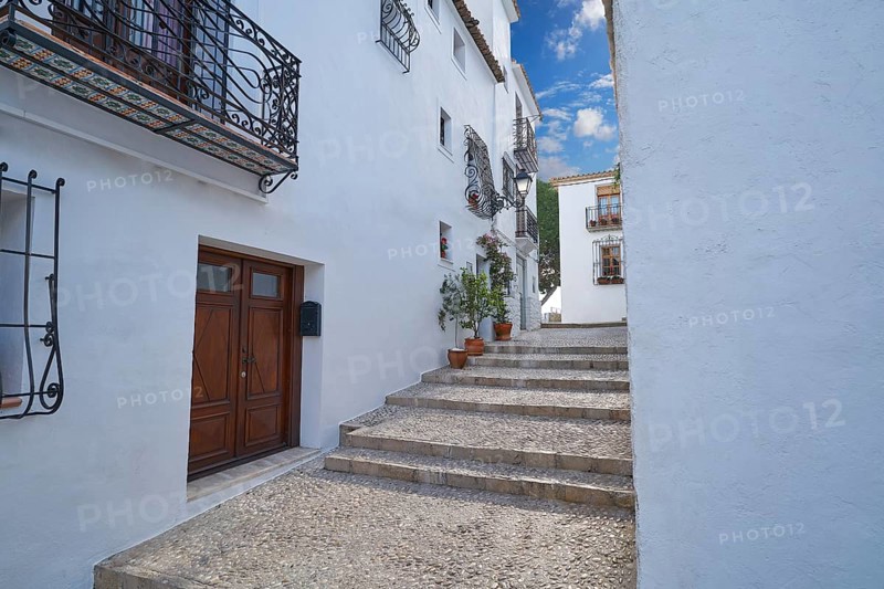 Altea white village in Alicante at Mediterranean Spain
