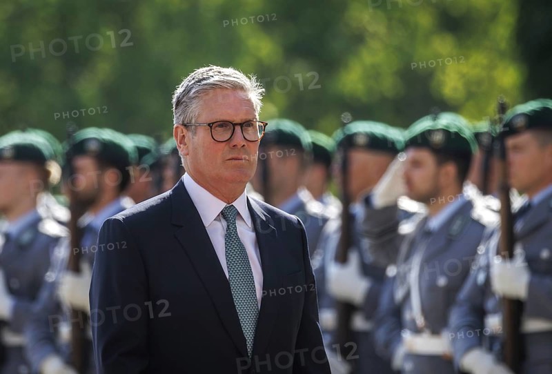 Keri Starmer, Prime Minister of the United Kingdom of Great Britain and Northern Ireland, during a reception at the Federal Chancellery in Berlin, 28 August 2024