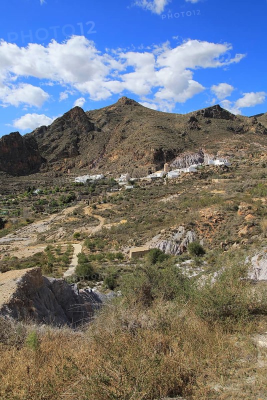 Huebro village, Sierra Alhamilla mountains, Nijar, Almeria, Spain, Europe