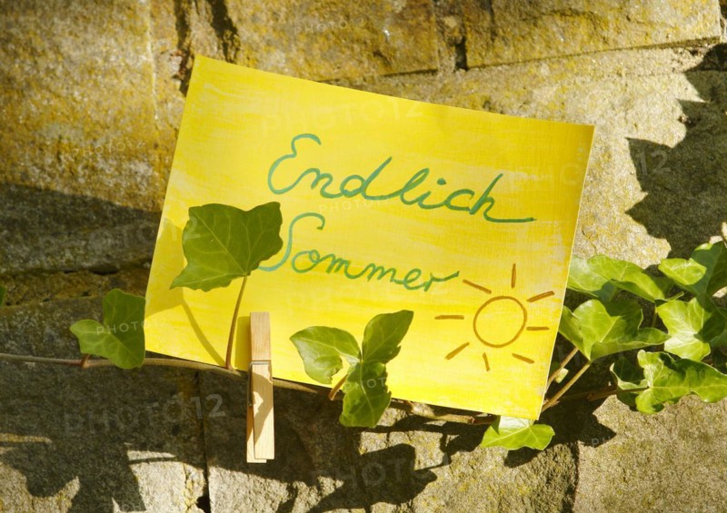 Map Finally Summer, North Rhine-Westphalia, Germany, Europe