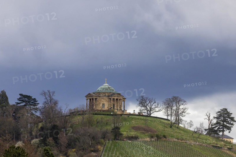 Funerary chapel (1820 to 1824) on the Württenberg in Stuttgart, the mausoleum is a landmark designed by court architect Giovanni Salucci, Stuttgart, Baden-Württemberg, Germany, Europe