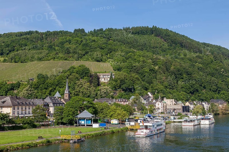 View of Traben-Trabach, Moselle, Rhineland-Palatinate, Germany, Europe