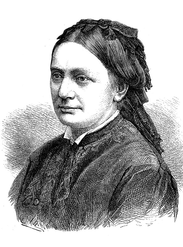 Clara Josephine Schumann née Wieck, 13 September 1819, 20 May 1896, was a German pianist, composer, piano professor and editor as well as Robert Schumann's woman from 1840, Historical, digital reproduction of an original from the 19th century