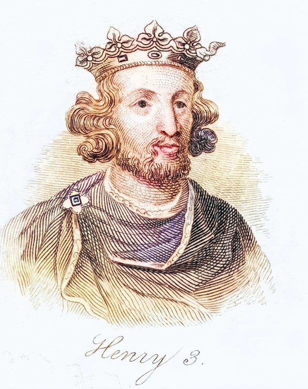 Henry III of England 1207-1272 King of England from the book Crabbs Historical Dictionary from 1825, Historical, digitally restored reproduction from a 19th century original, Record date not stated