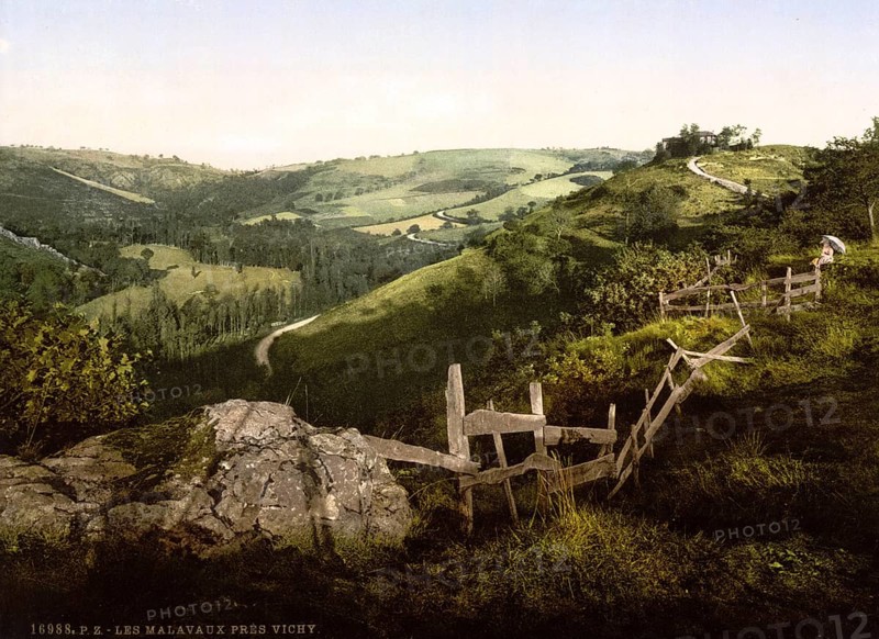 Le Malavaux near Vichy, France, ca 1890, Historic, digitally restored reproduction from a 19th century original, Record date not stated, Europe