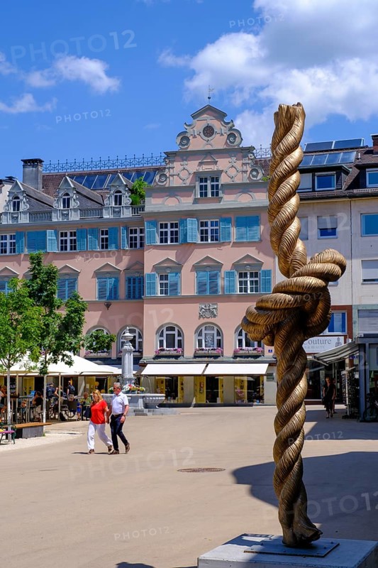 Leutbühel, town square, Rathausstraße, old town centre, Bregenz, Vorarlberg, Austria, Europe