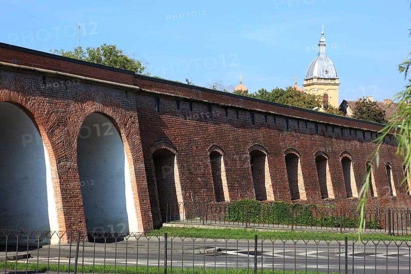 Outer wall of the bastion, fortress, Romania, Banat, Timisoara, Timisoara, Europe