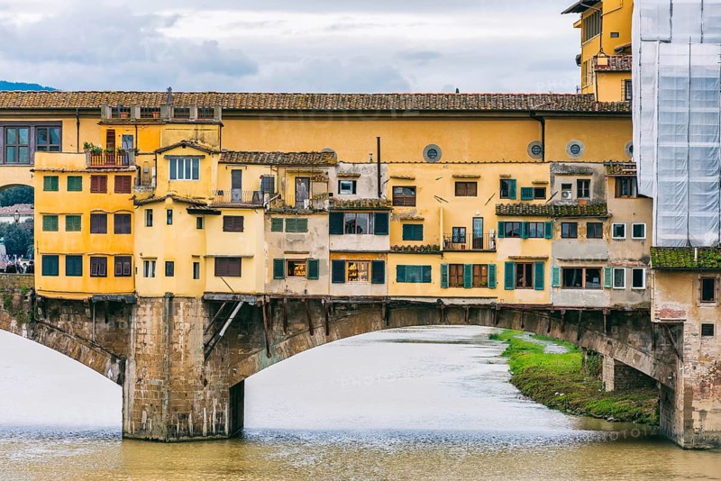Ponte Vecchio over the river Arno, architecture, historical, history, culture, city trip, tourism, attraction, sight, Florence, Italy, Europe