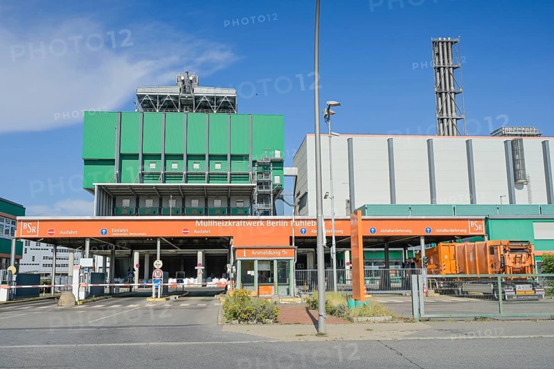 BSR waste-to-energy plant, Freiheit, Ruhleben, Spandau, Berlin, Germany, Europe