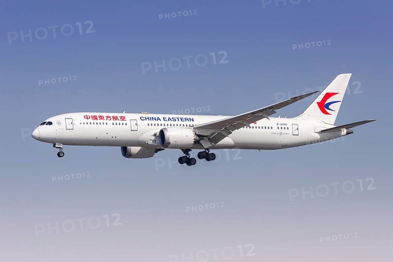 A Boeing 787-9 Dreamliner aircraft of China Eastern Airlines with the registration number B-209N at Hongqiao Airport (SHA) in Shanghai, China, Asia