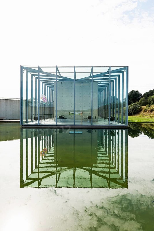 Art Museum and Langen Foundation, architect Tadao Ando, near Neuss, North Rhine-Westphalia, Germany, Europe