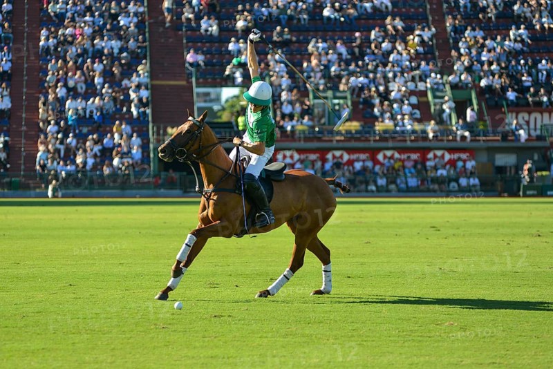 Bartolome Castagnola from team La Natividad playing against Indios Chapaleufú at the 131st Argentine Open Polo Championship (Spanish Campeonato Argentino Abierto de Polo), on 23/11/2024, Palermo, Buenos Aires, Argentina, South America