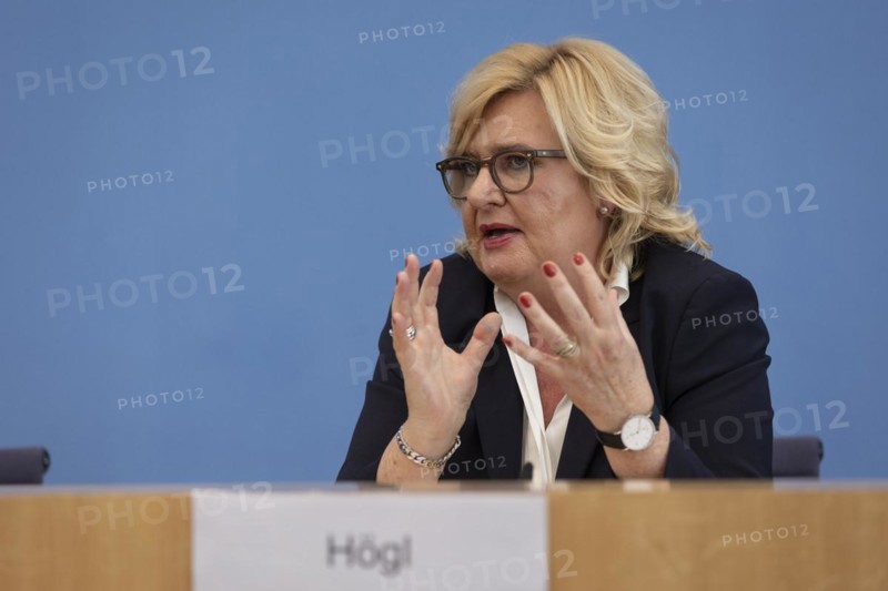 Eva Högl, Parliamentary Commissioner for the Armed Forces, recorded during the presentation of the 2023 Annual Report at the Federal Press Conference in Berlin, 12 March 2024