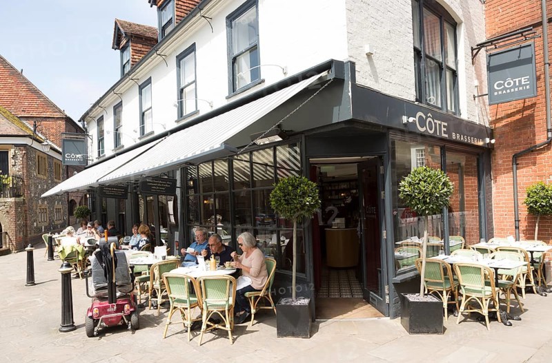 Cote brasserie restaurant in town centre, Salisbury, Wiltshire, England, UK