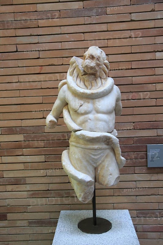 Museo Nacional de Arte Romano, national museum of Roman art, Merida, Extremadura, Spain- Mithraic Chronos figure