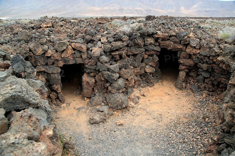 Ruins of pre-Spanish Mahos village, Poblado de la Atalayita, Pozo Negro, Fuerteventura, Canary Islands, Spain, Europe