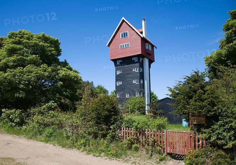 The House in the Clouds, a water tower disguised as a home, Thorpeness, Suffolk, England, United Kingdom, Europe