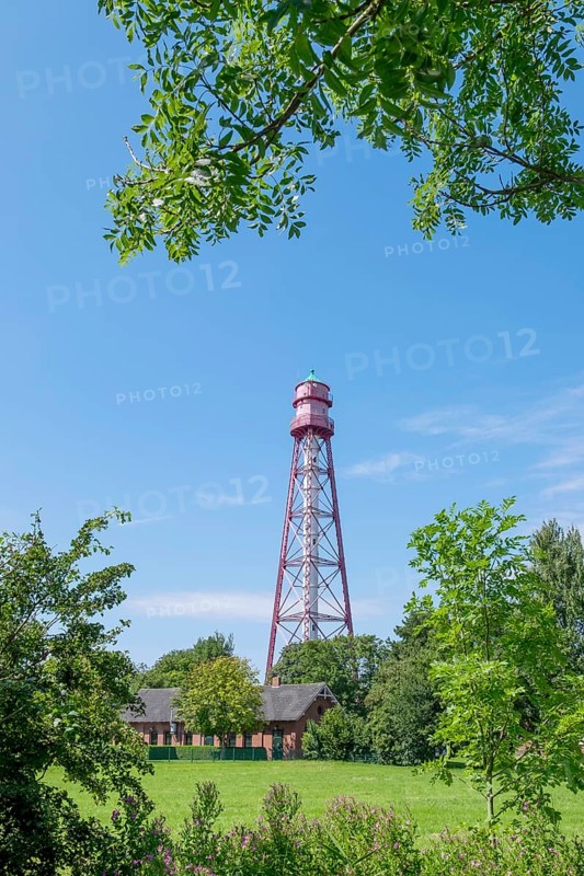 Campen lighthouse, highest lighthouse on the German mainland, Krummhörn, East Frisia, Lower Saxony, Germany, Europe
